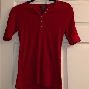 Ralph Lauren red top XS